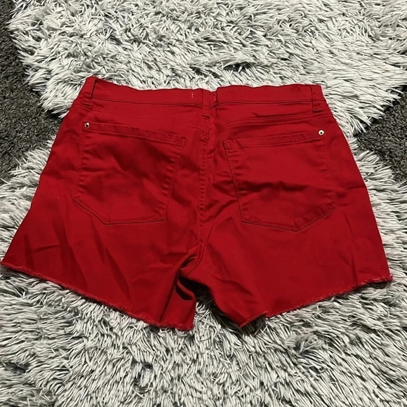 Kensie Jeans Red Shorts Size 12 - Picture 6 of 10